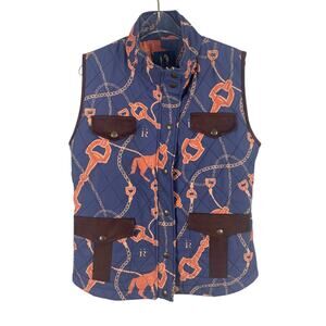 Rönner Sport Quilted Barn Vest Full Zip Equestrian Size UK 10 US 6
